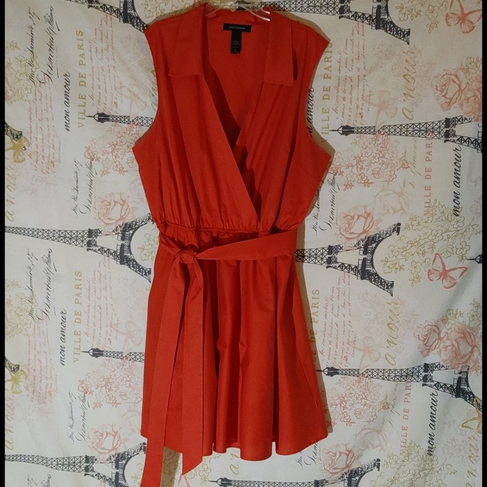 Ashley Stewart's Plus Size Orange Dress - Picture 4 of 13